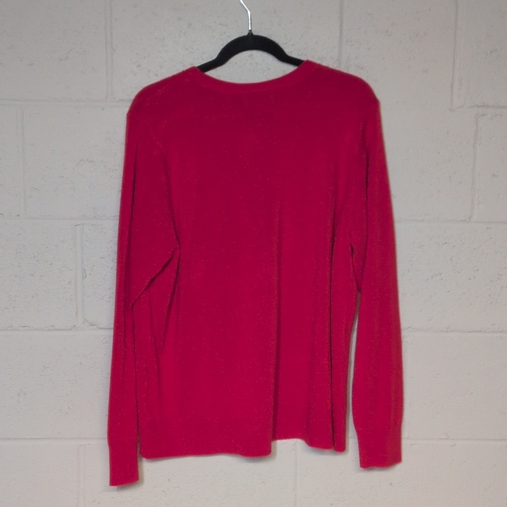 Women's Croft & Barrow Red Cardigan Sweater Size XXL, EUC - Picture 5 of 5